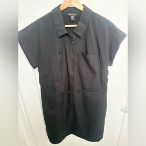 Athleta Black Topspin Dress Size Medium Tall